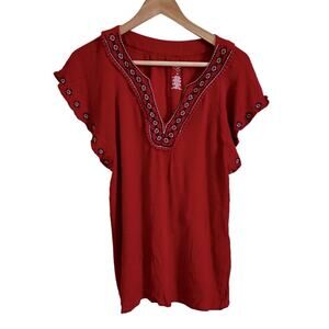 St. John’s bay women’s blouse medium‎ red